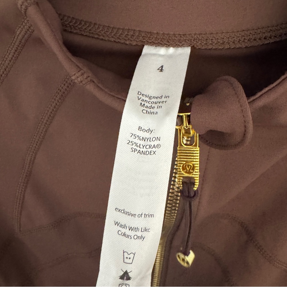 Lululemon Women's Brown Zip-Up Activewear - Picture 10 of 11